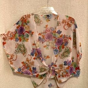 Windsor floral sheer cover size L